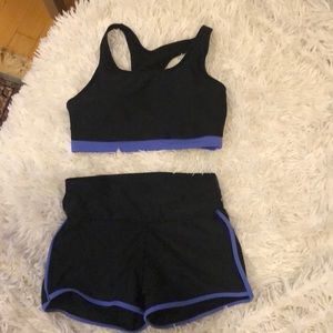 Sporty swim set coordinate/ workout coordinate set.